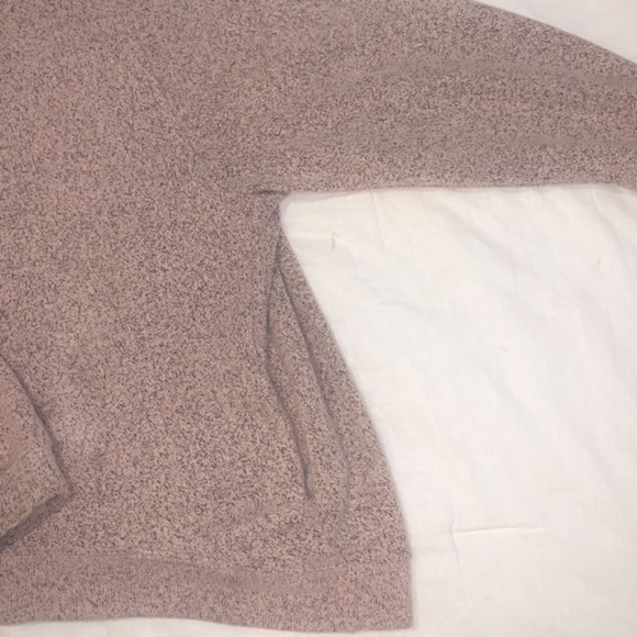 Free People Mock Neck Pocketed Sweater Pink - Picture 4 of 8